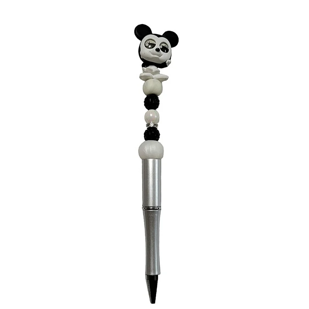 Minnie Mouse Disney Doorables Beaded Ballpoint Twist Pen Topper White Black